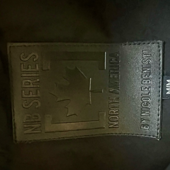 Women's Black Courcheval Removable Fur Leather & Duck Down Parka - Picture 4 of 7